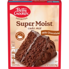 Betty Crocker Super Moist Milk Chocolate Cake Mix, 13.25 oz. 375g